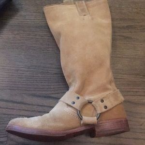 Calf high suede Frye boots